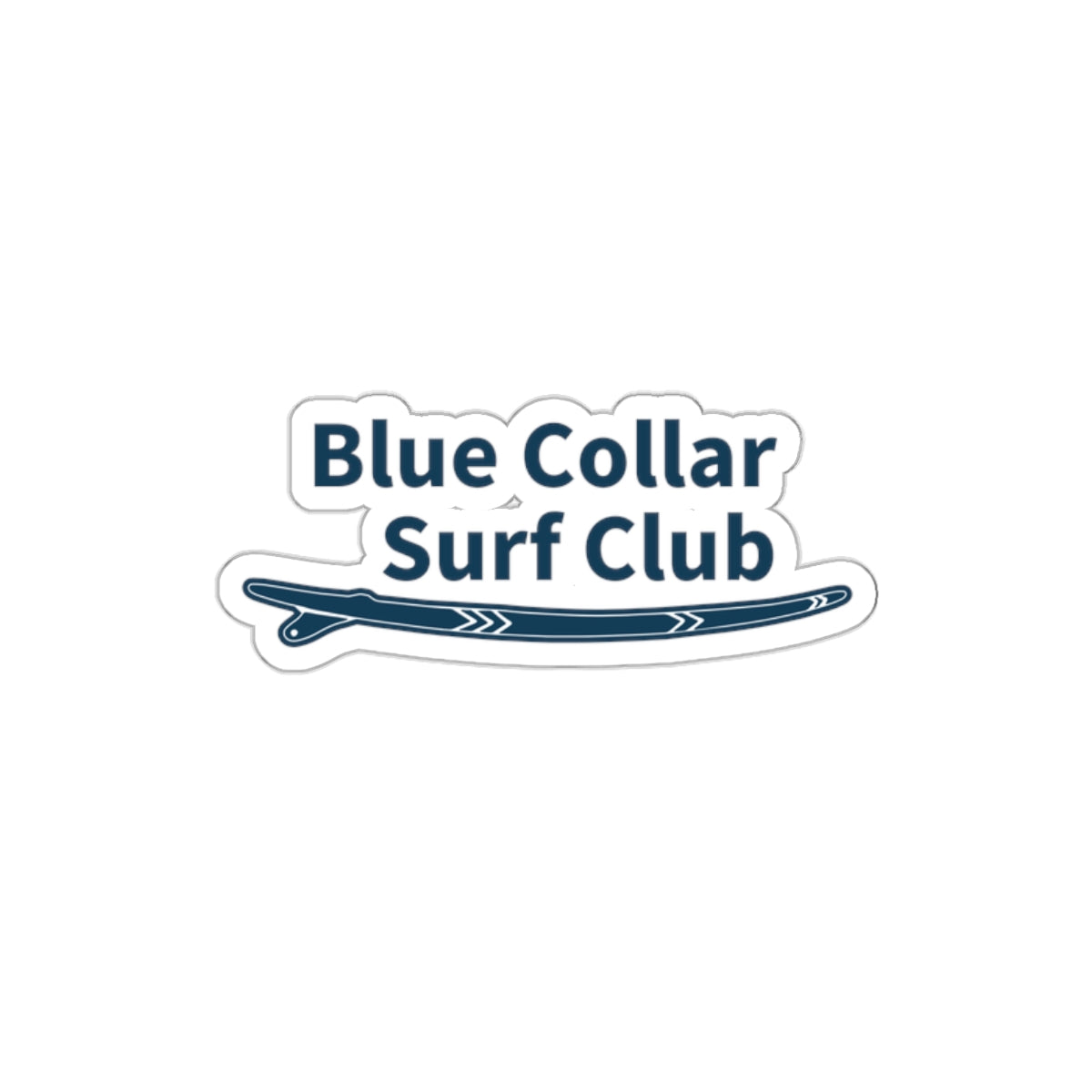 Blue Collar Surf Club Sticker